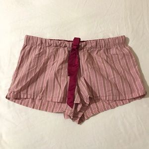 Pink pajama bottoms